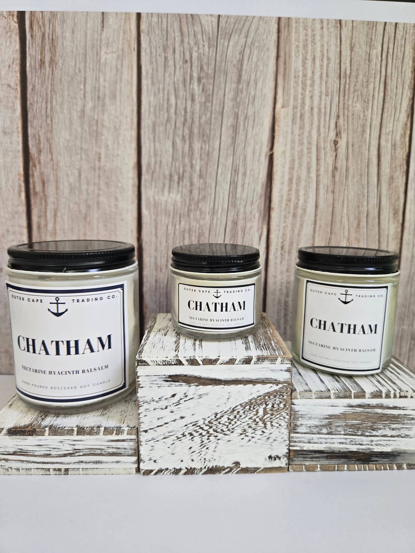 Chatham Cape Cod Soy Wax Crackling Wooden Wick Candle bulk wholesale