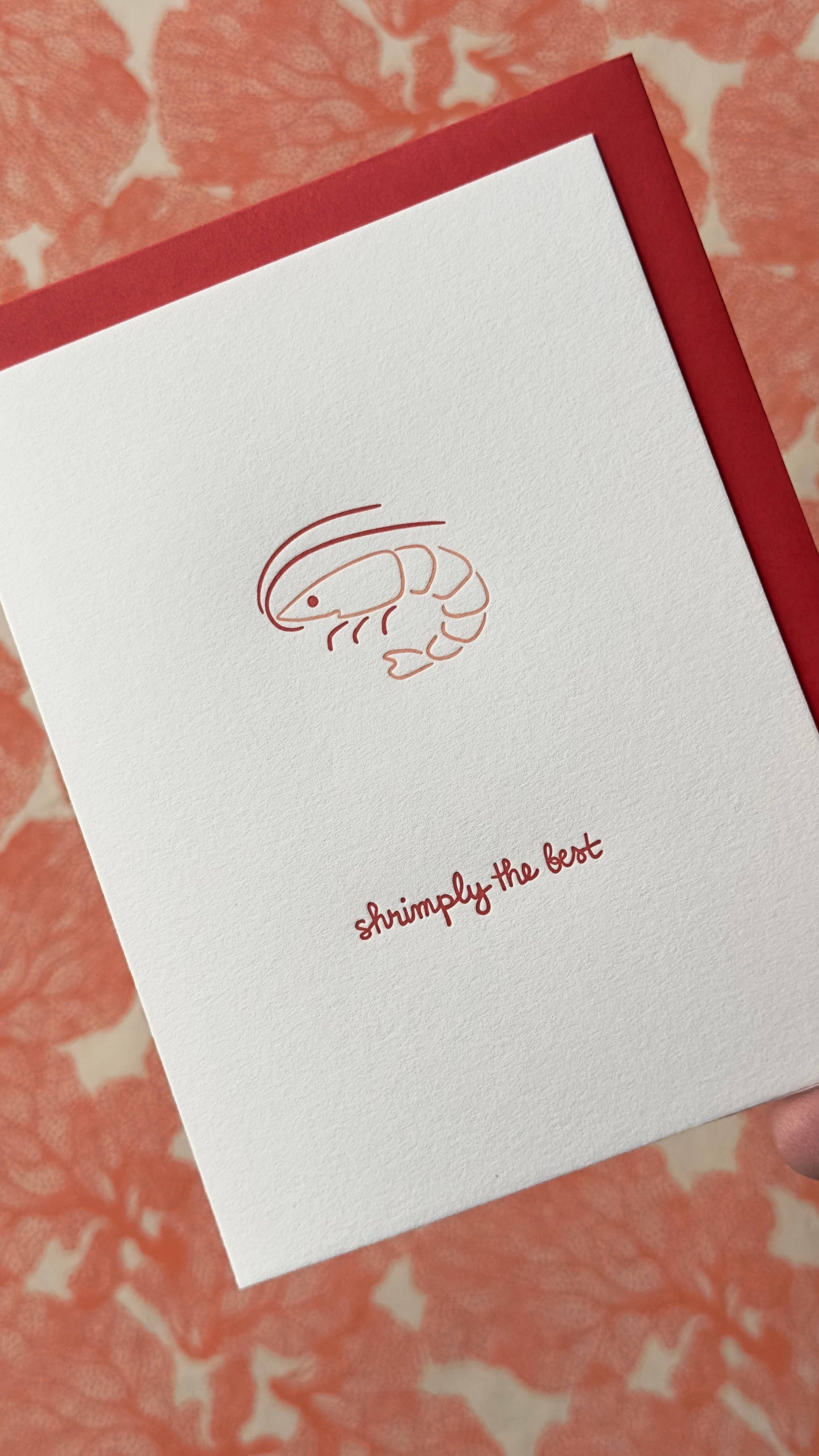 Shrimply the Best Greeting Card