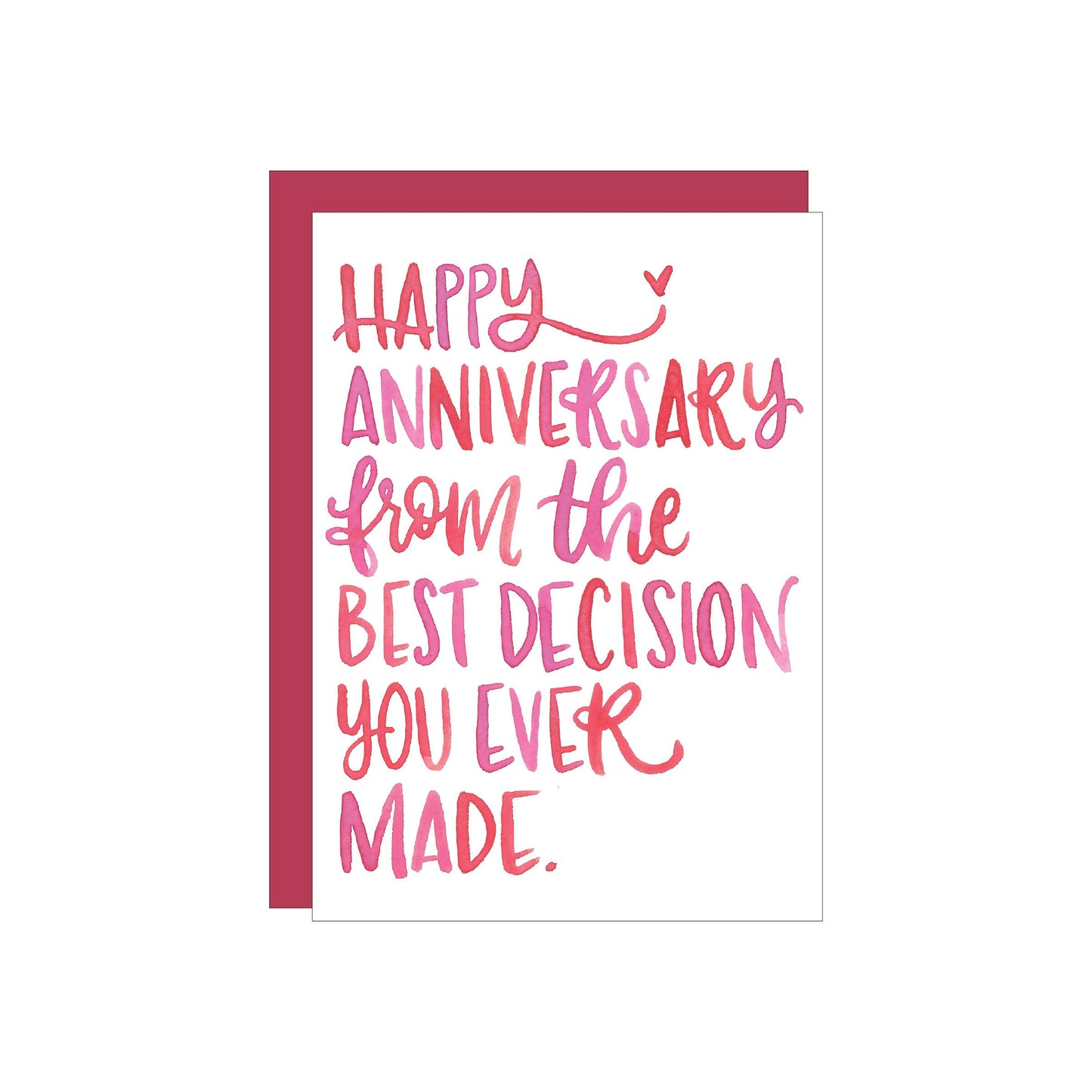 Anniversary Decision greeting card