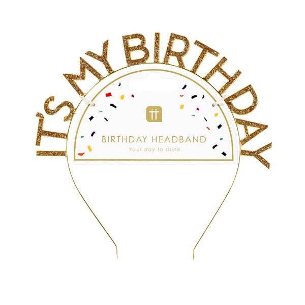 Gold It’s My Birthday Headband | Birthday Party |