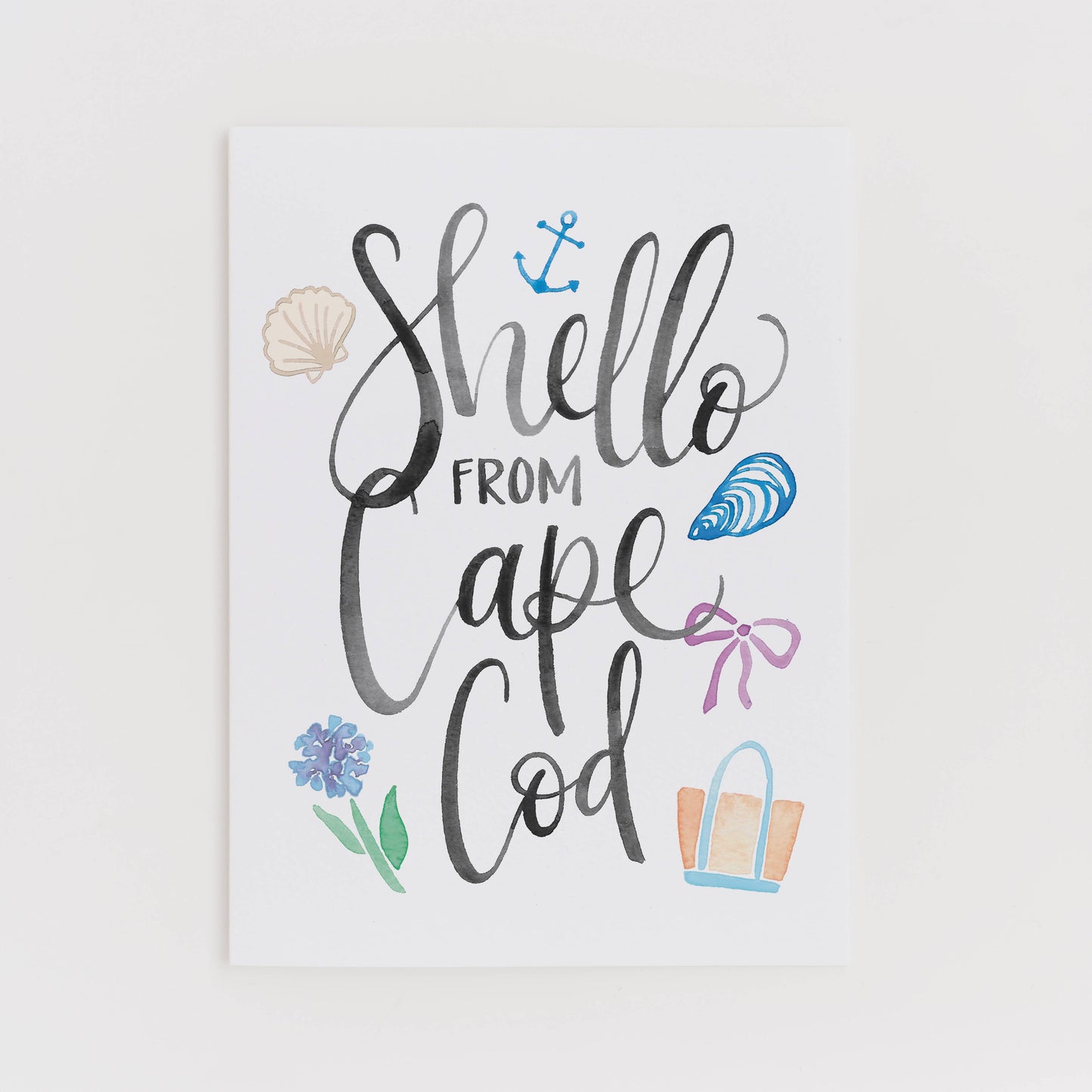 Shello from Cape Cod greeting card