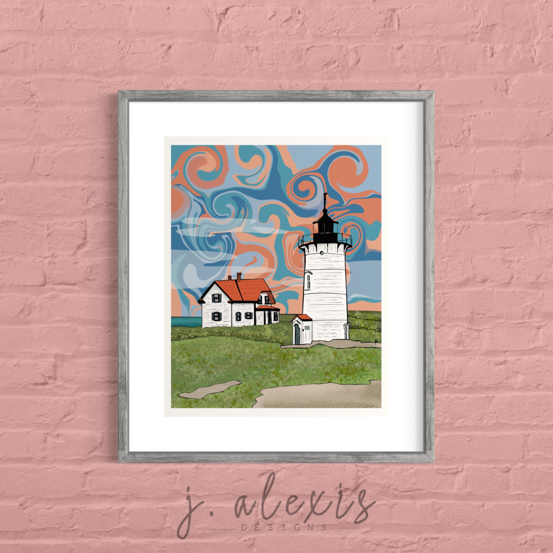 New England Lighthouse Prints: Race Point - Provincetown, MA