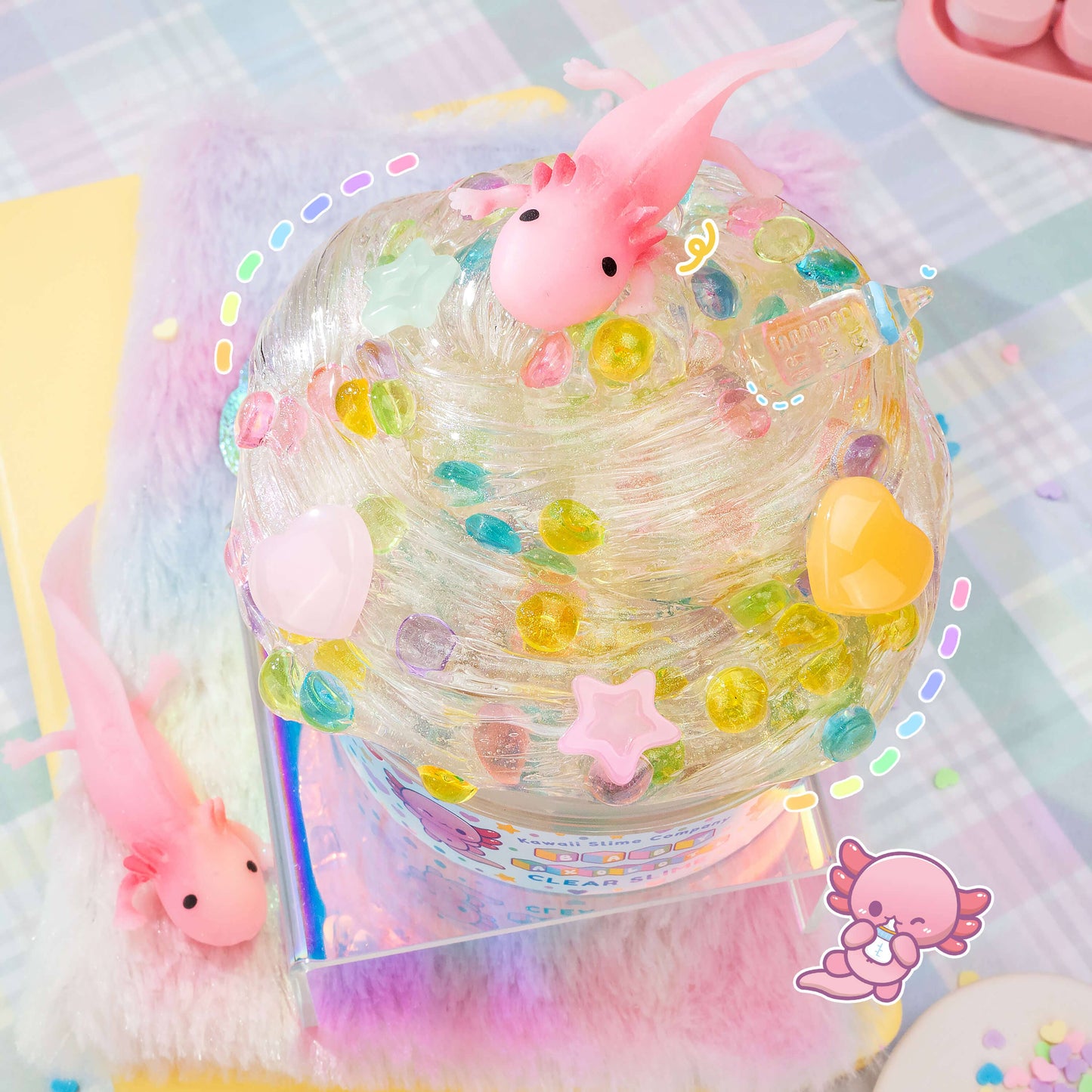 Baby Axolotl Clear Slime