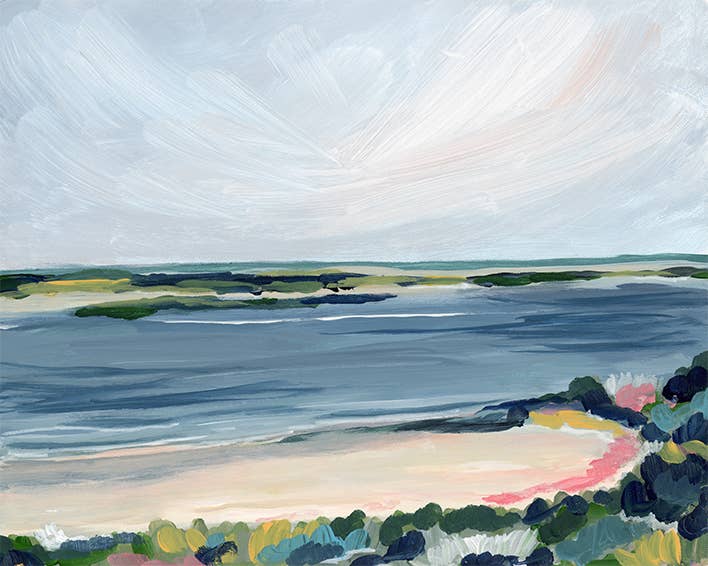 Chatham Bars View, Unframed Print on Flat Canvas: 4 x 6