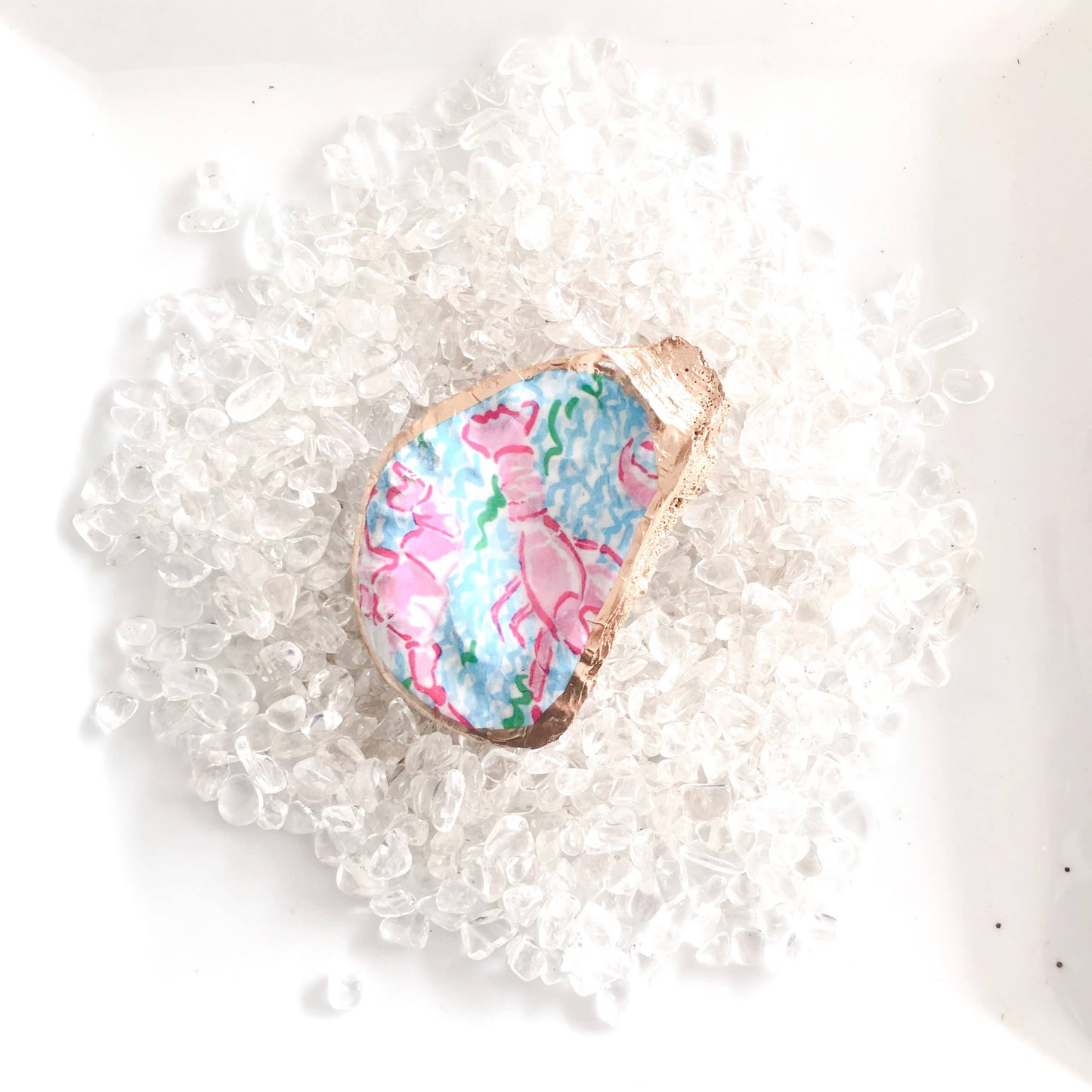 Underwater Lobster Oyster Shell Trinket Dish