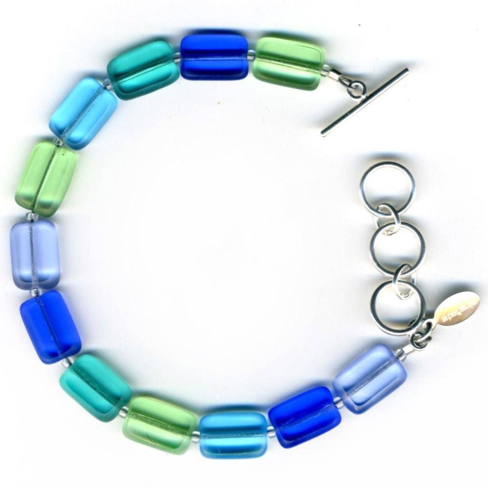 Sea Glass Mix 1-Strand Beaded Bracelet