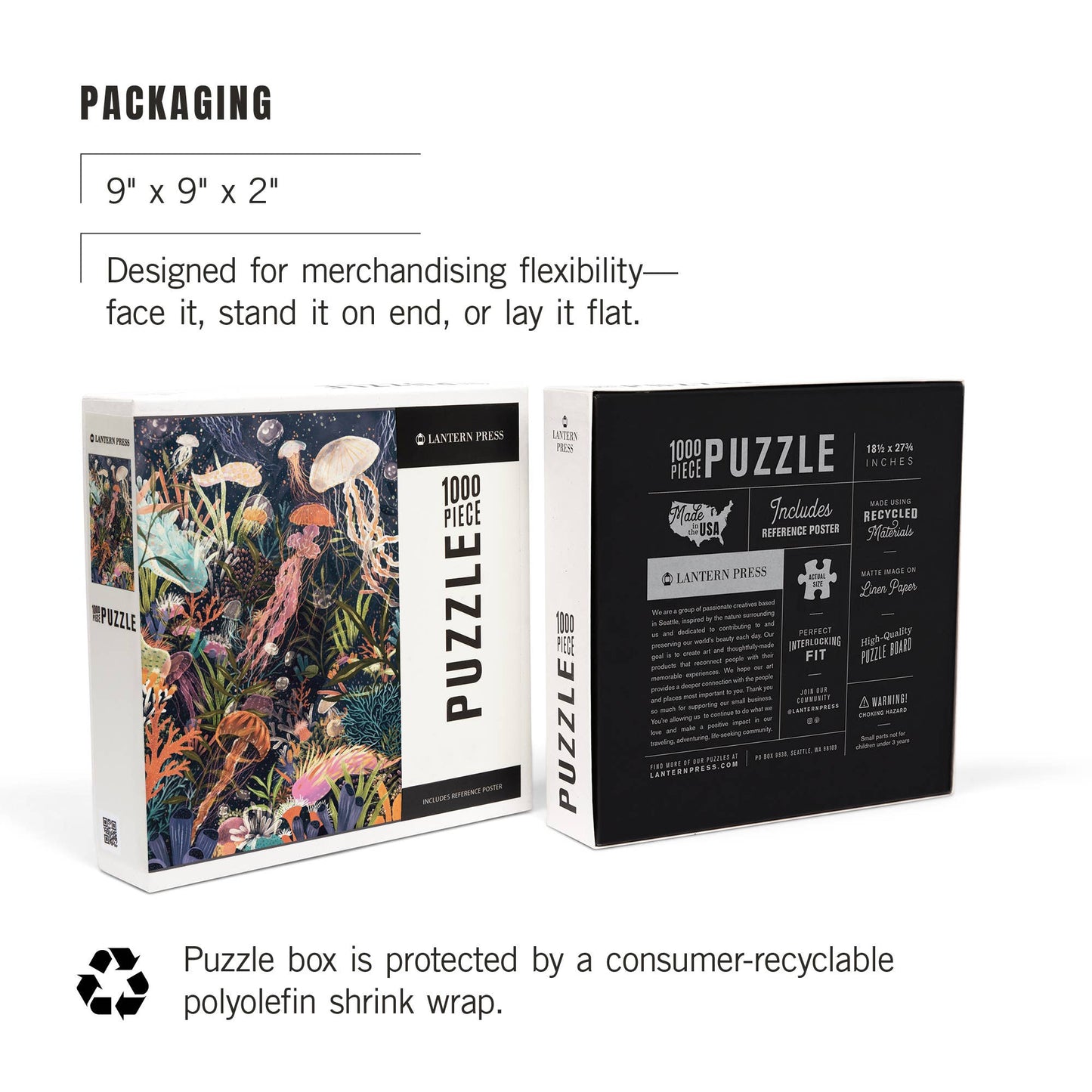 1000 PIECE PUZZLE Luminescent World, Jellyfish