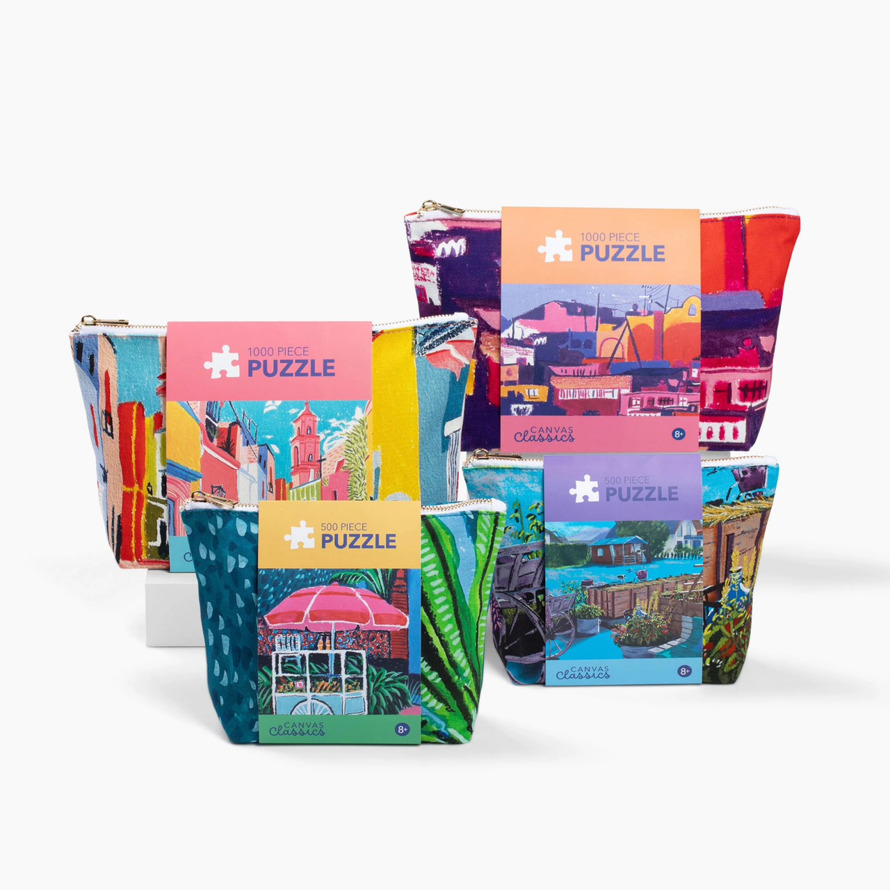 Canvas Classics Colorful Stroll puzzle pieces