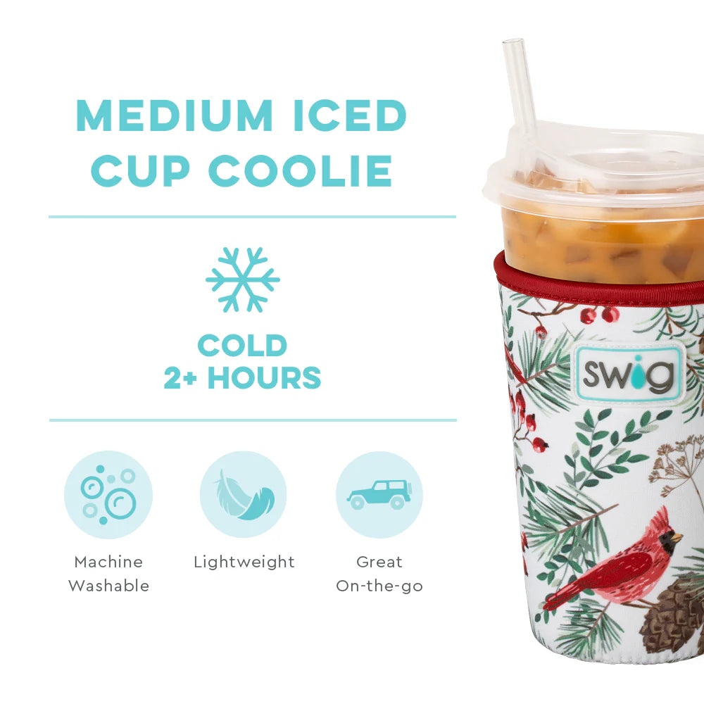 Winter Cardinals Medium Iced Cup Coolie