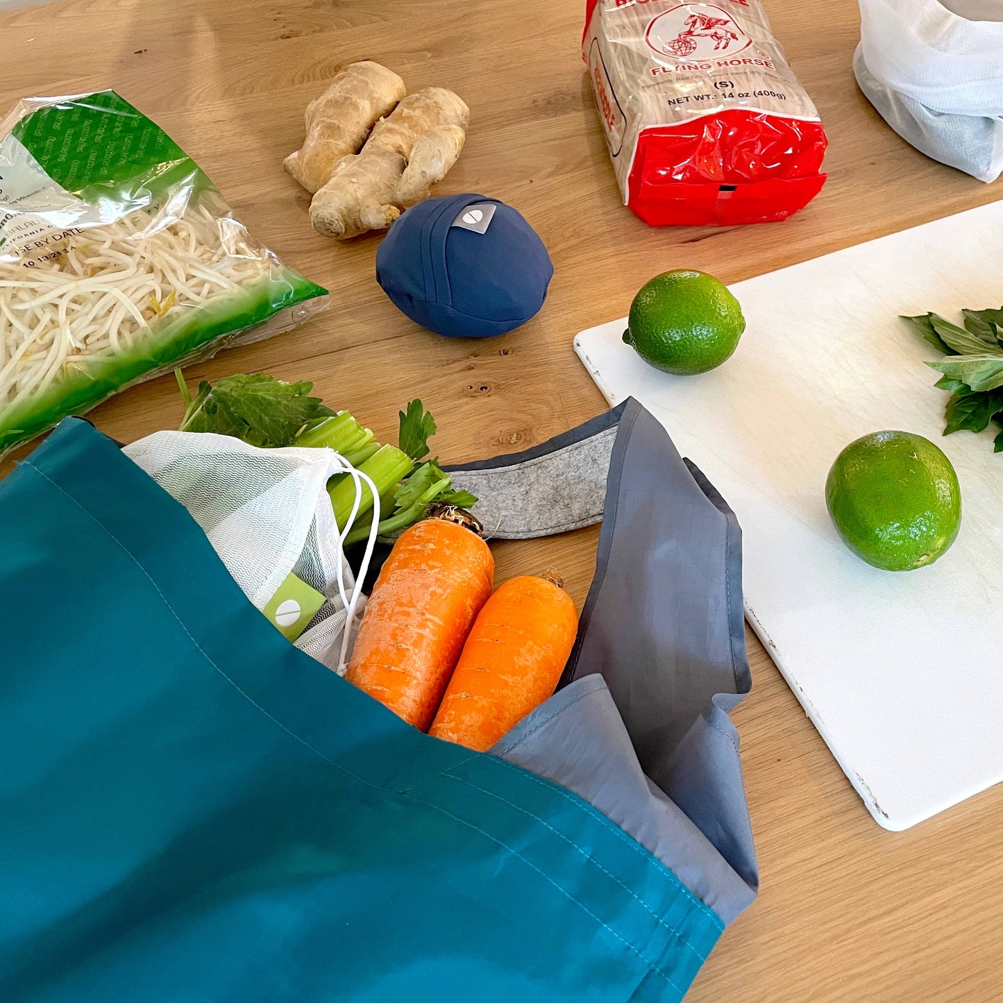 24-7 Bag - fold up tote bag - red: Red