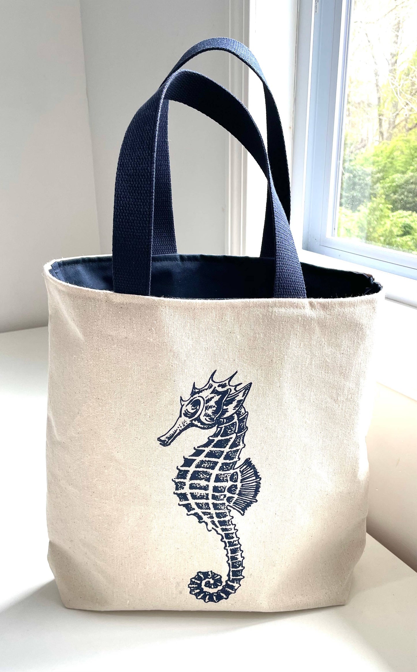 Nautical tote bags: Large / Sanddollar