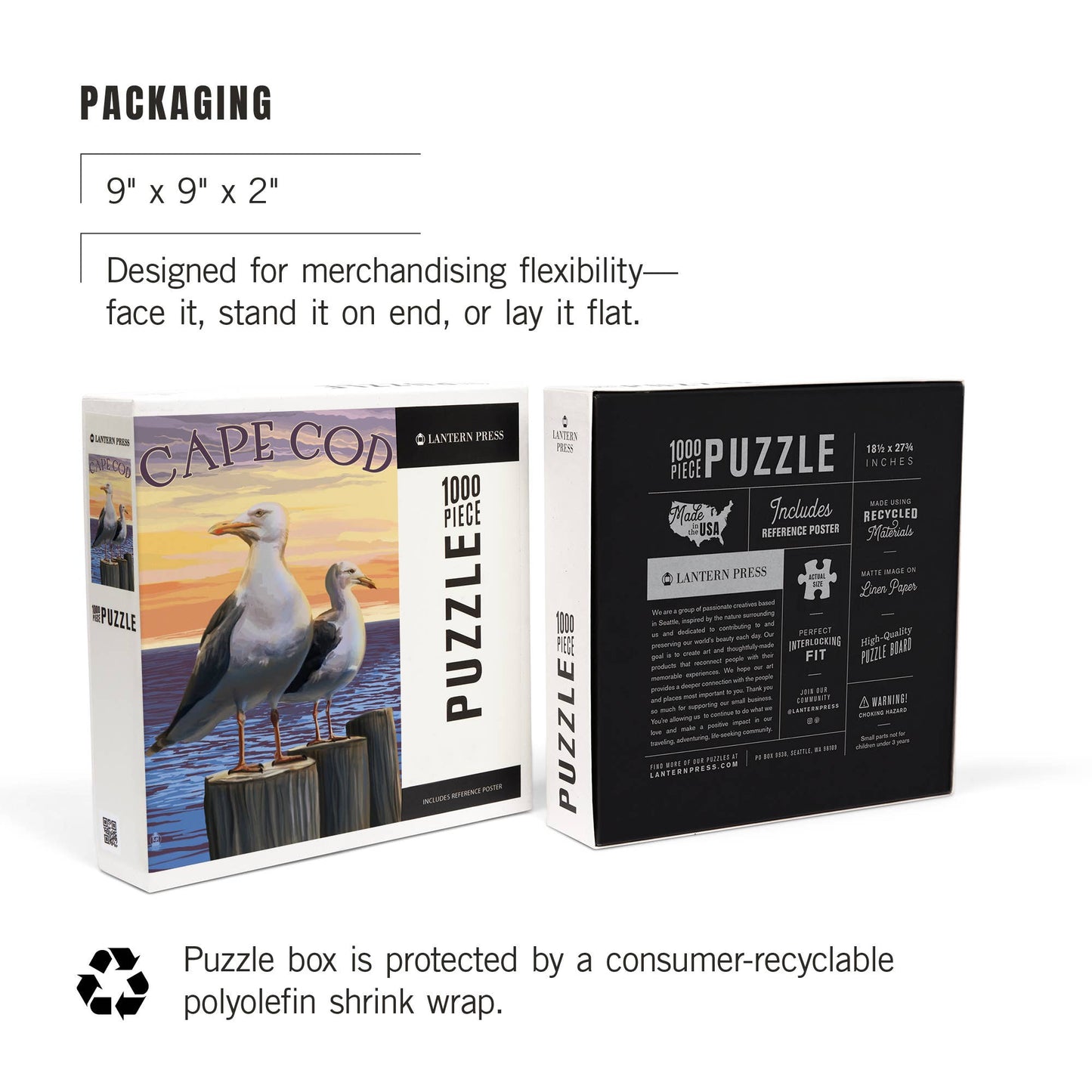 1000 PIECE PUZZLE Cape Cod, Massachusetts, Seagulls