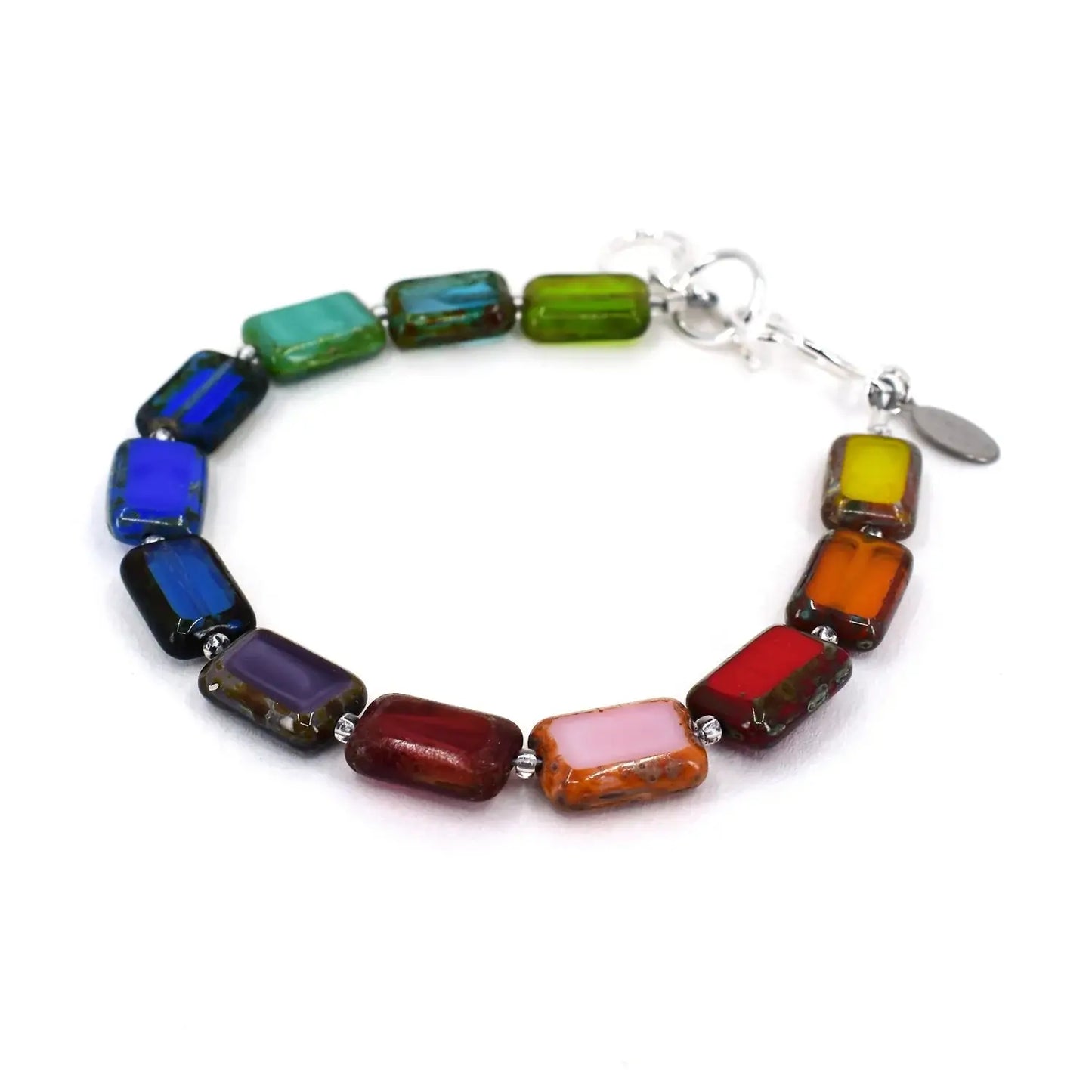 Rainbow Multicolor Beaded Bracelet for Pride, Candyland