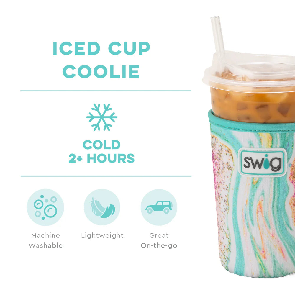 Wanderlust Medium Iced Cup Coolie
