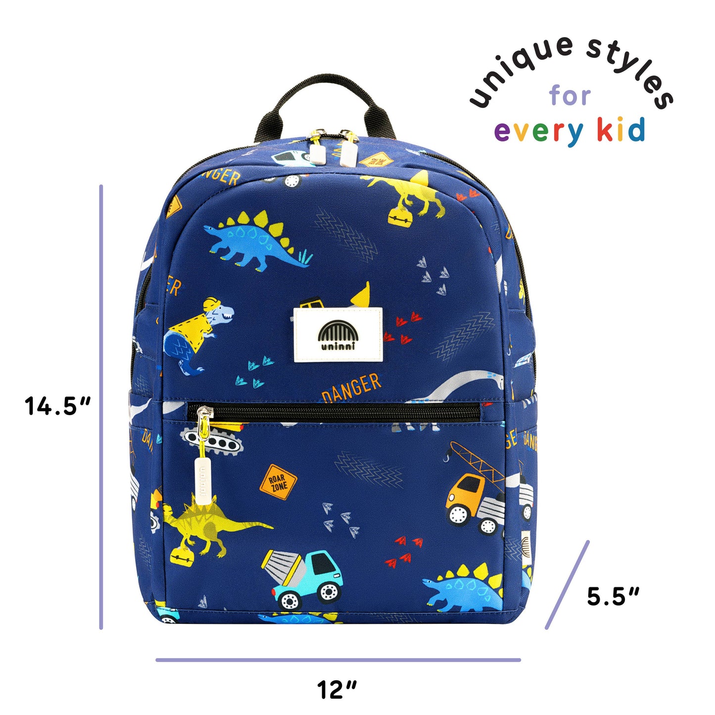 Ethan Backpack-Blue Dinosaur: Blue Dinosaur