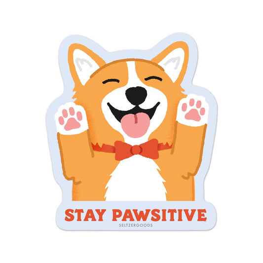 Pawsitive Corgi Sticker