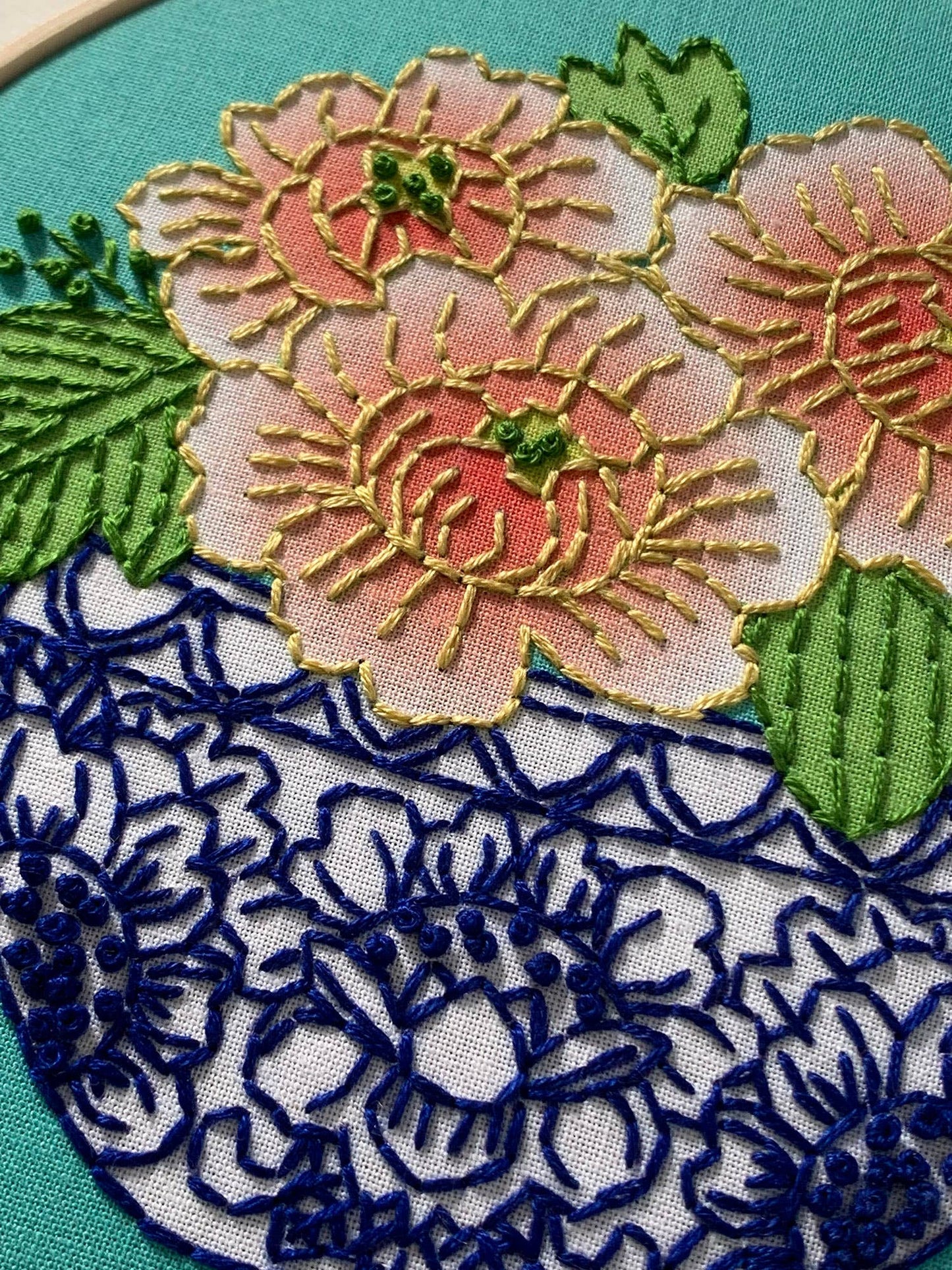 Peony Embroidery Kit