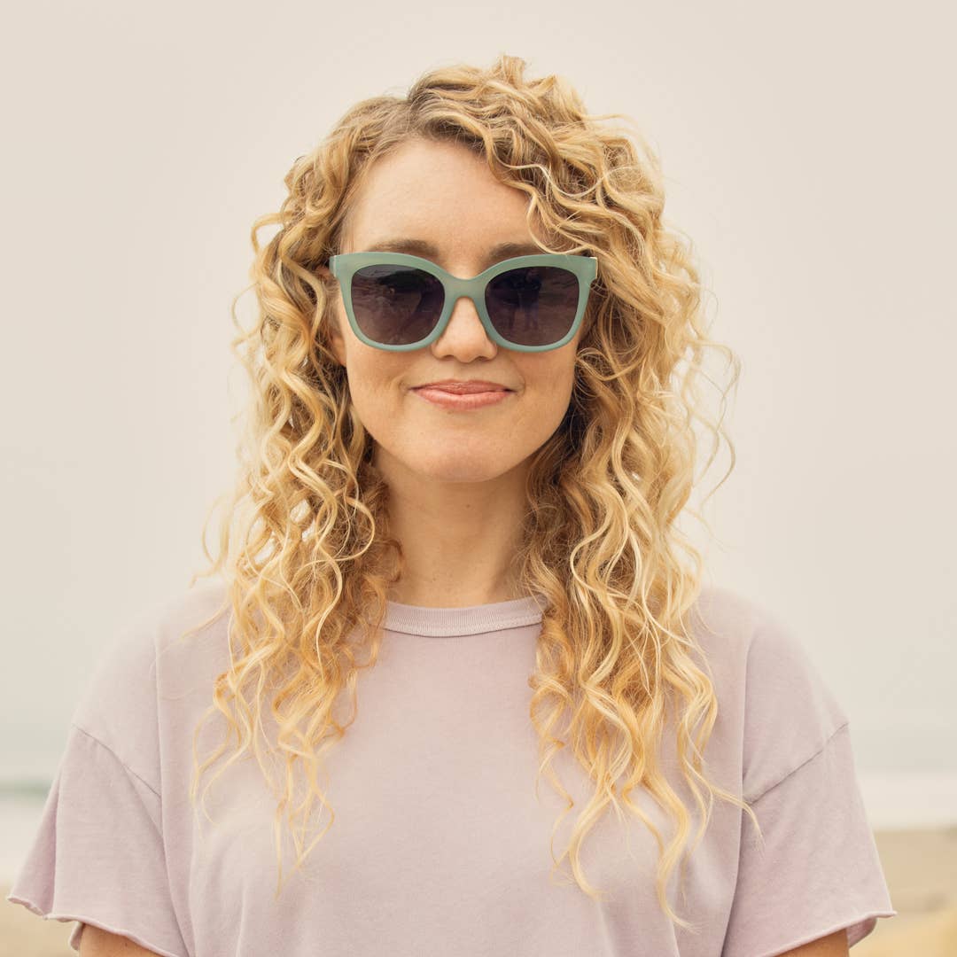 Biscayne - Soft Sage Green / Gradient Grey Pol.