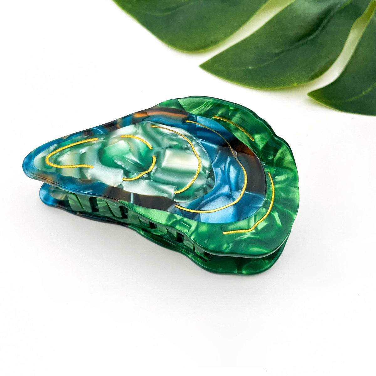 Oyster Shape Hair Claw Clip, Ocean Animal Hair Accessories