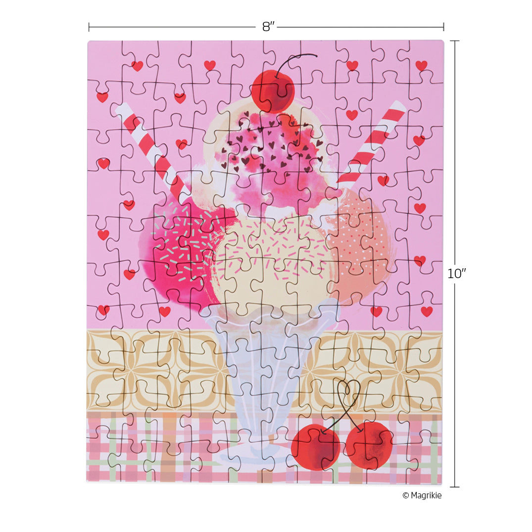 Cherry Sundae 100 Piece Puzzle Snax