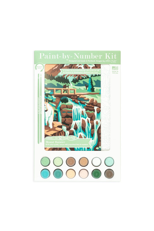 Mount Rainier National Park | 8x10 paint-by-number kit