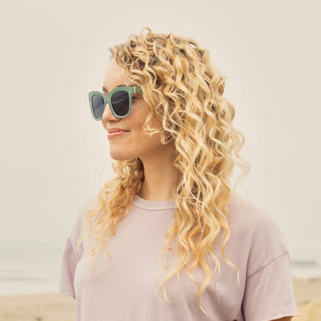 Biscayne - Soft Sage Green / Gradient Grey Pol.