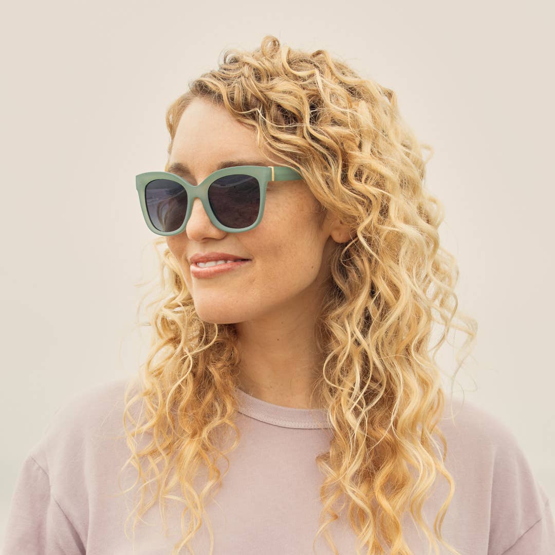 Biscayne - Soft Sage Green / Gradient Grey Pol.