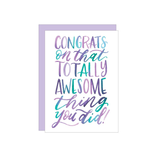 Awesome Congrats greeting card