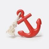 Anchors Aweigh Rubber Dog Toy: Navy / Small