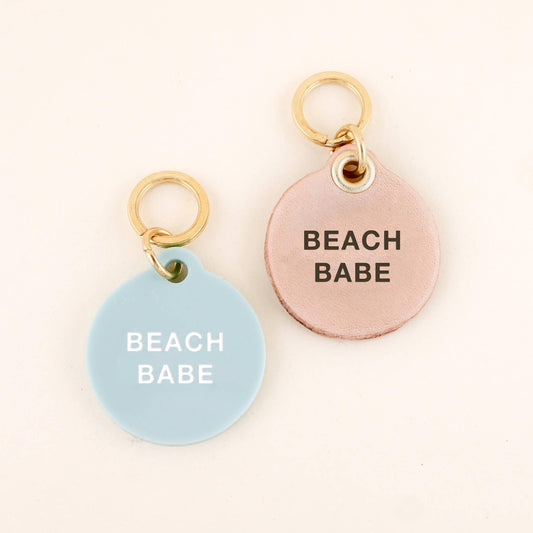 Beach Babe Pet Tag: Ocean Blue Acrylic