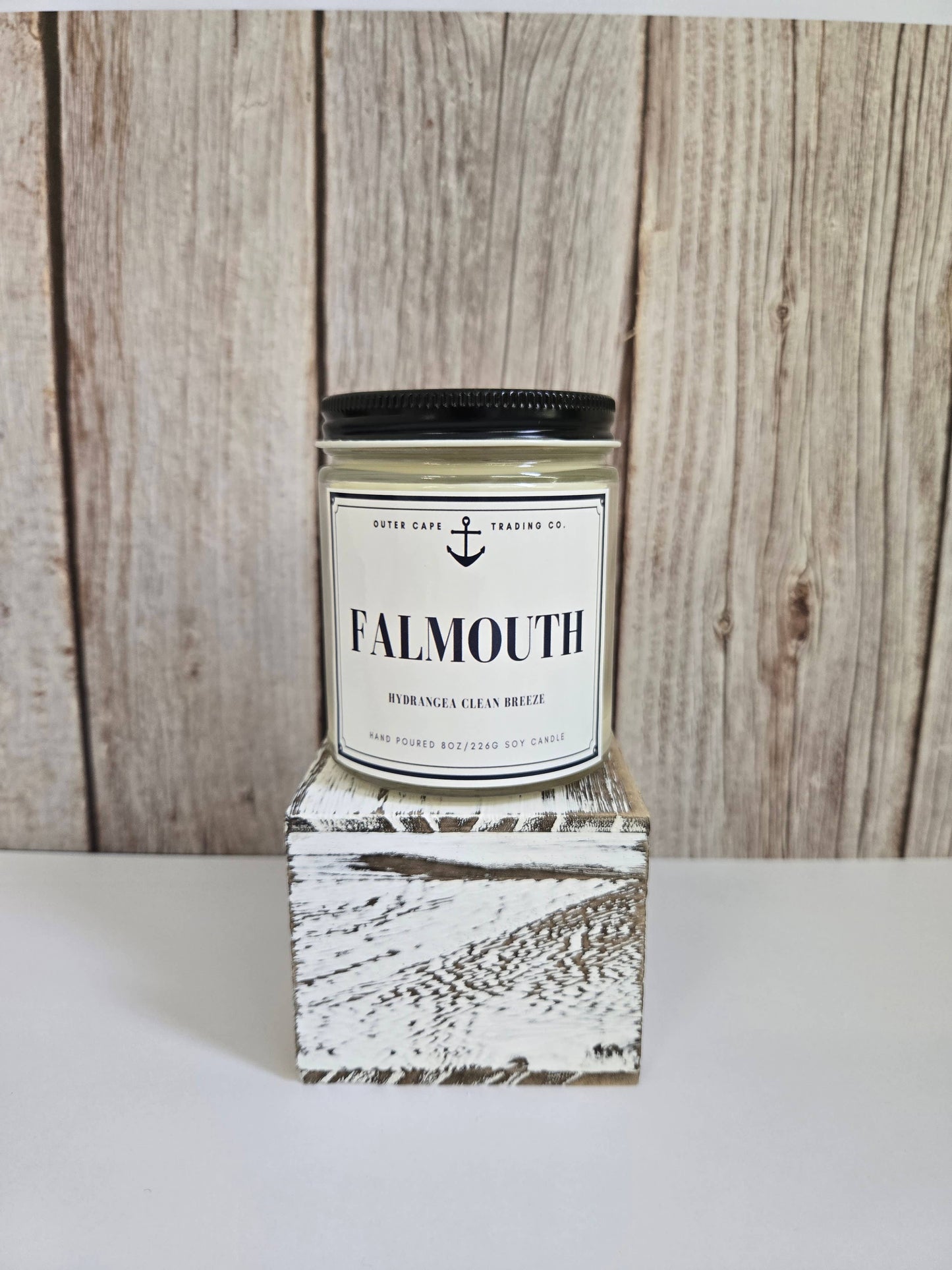 Falmouth Cape Cod Soy Wax Crackling Wooden Wick Candle Fallen Leaves Soy Wax Crackling Wooden Wick  bulk wholesale