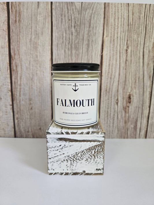 Falmouth Cape Cod Soy Wax Crackling Wooden Wick Candle Fallen Leaves Soy Wax Crackling Wooden Wick  bulk wholesale