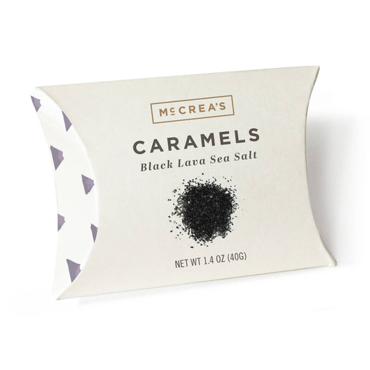 Caramel Pillow Box - Black Lava Sea Salt