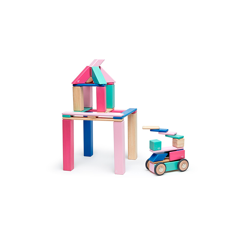 42-Piece Set Magnetic Wooden Blocks Tegu Classics