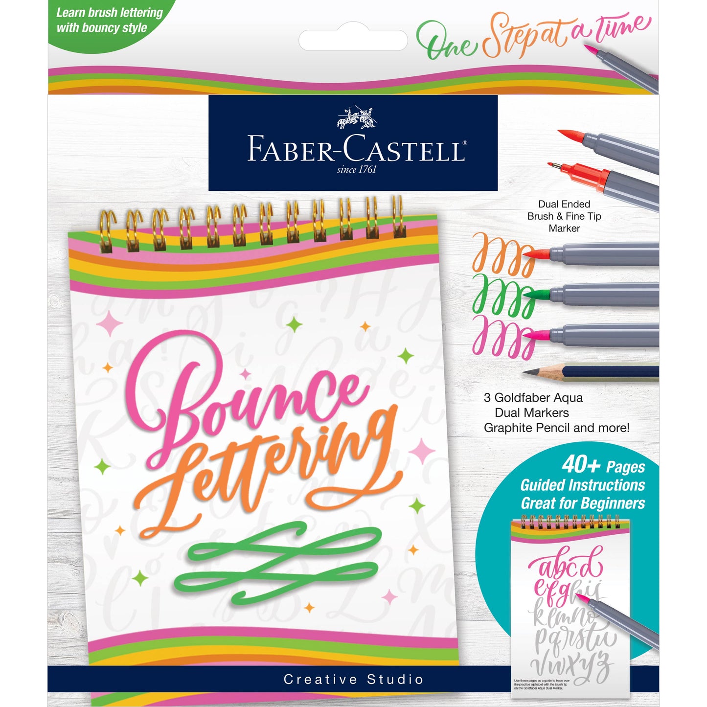 Bounce Lettering DIY Hand Lettering Kit for Hobby Artists