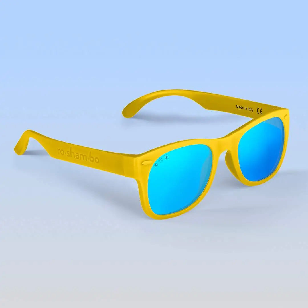 Yellow Sunglasses: Blue Polarized Lens / Junior (Ages 5+)