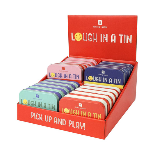 Laugh in a Tin - Display - 4 Pack| Fun Card Games |
