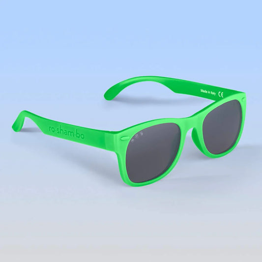 Bright Green Sunglasses: Grey Polarized Lens / Toddler (Ages 2-4)