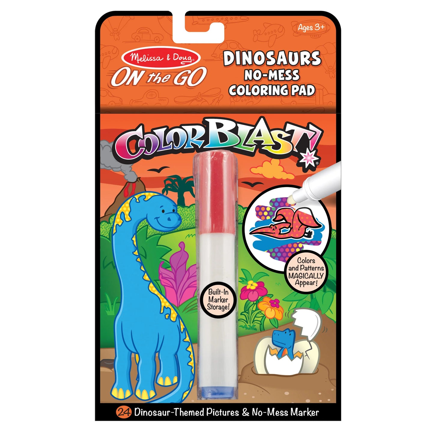 On the Go Activity Colorblast Book - Dinosaurs