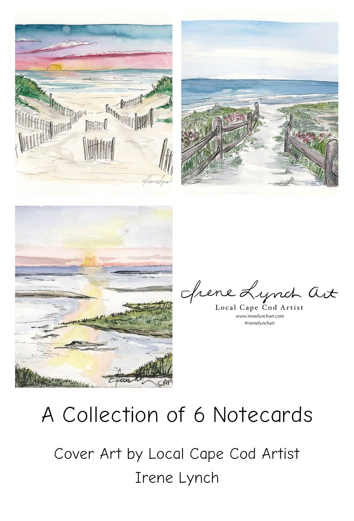 "Summer Sunsets" - Box of 6 Notecards - wholesale