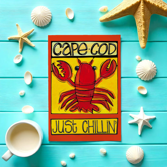 Cape Cod Lobster Postcard – Just Chillin’ – Massachusetts