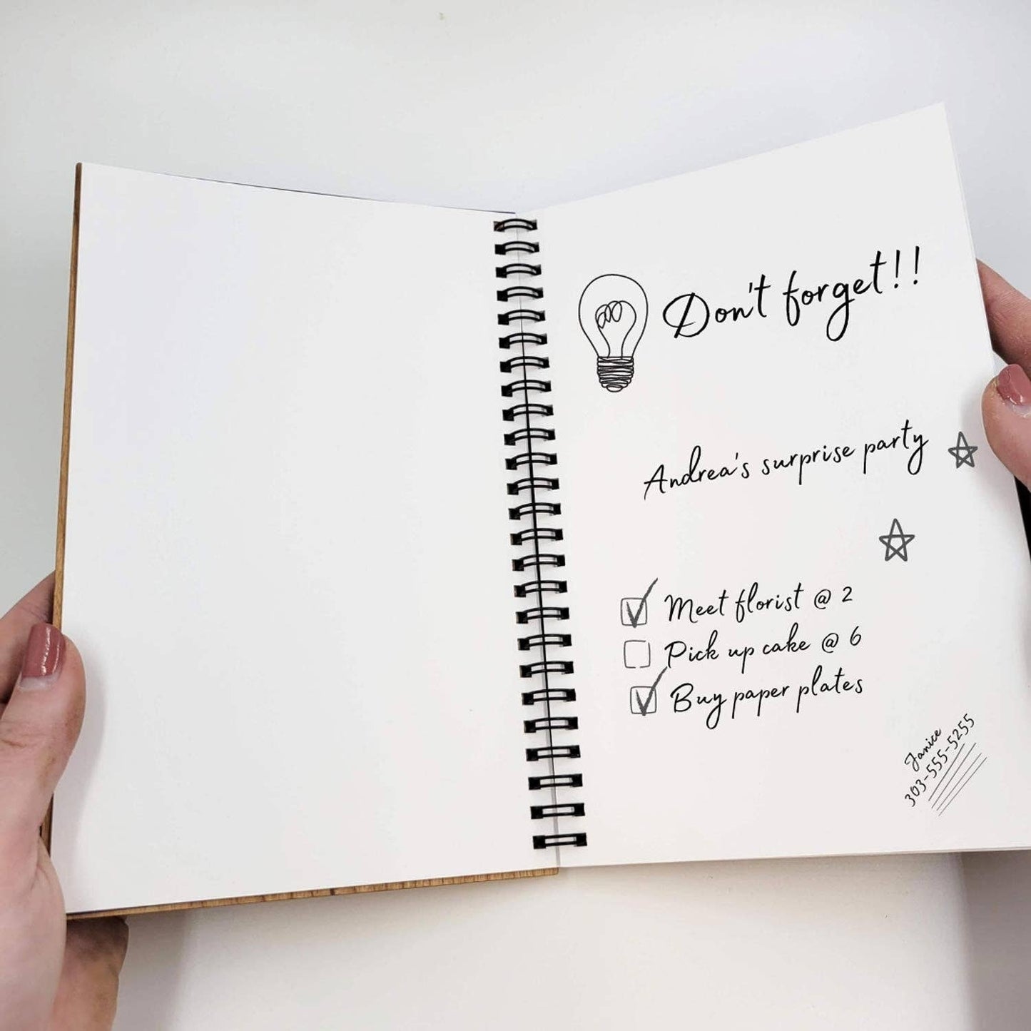 Honeycomb Wood Journal - Stationery, Journals, Notebook: Lined paper