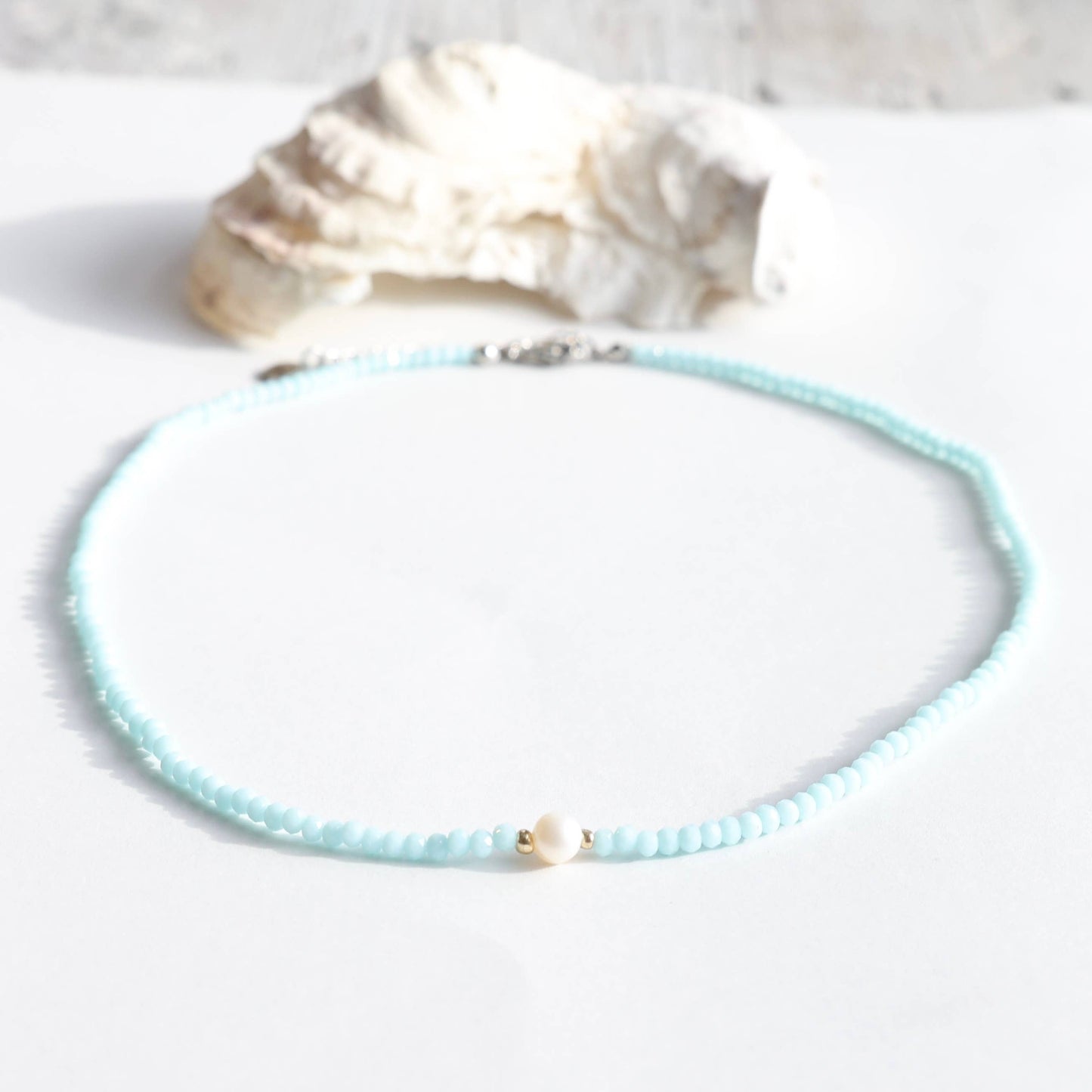 Chill and Shimmer Vibes Choker Necklace