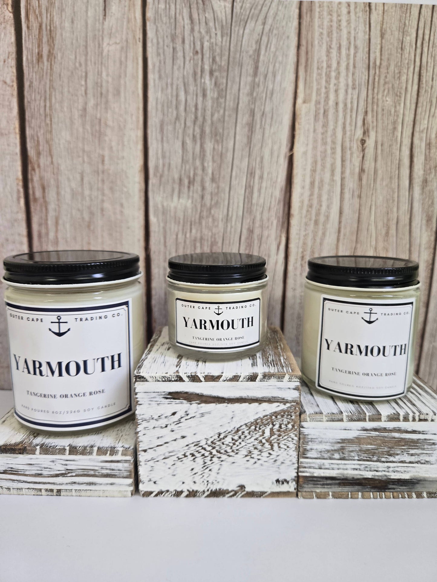 Yarmouth Cape Cod Soy Wax Crackling Wooden Wick Candle wholesale bulk