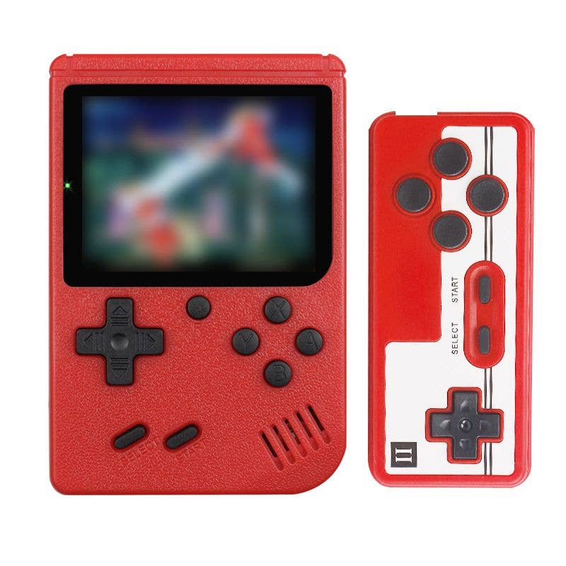 Retro Handheld Game Box Console with 400 Classic Games: Pink
