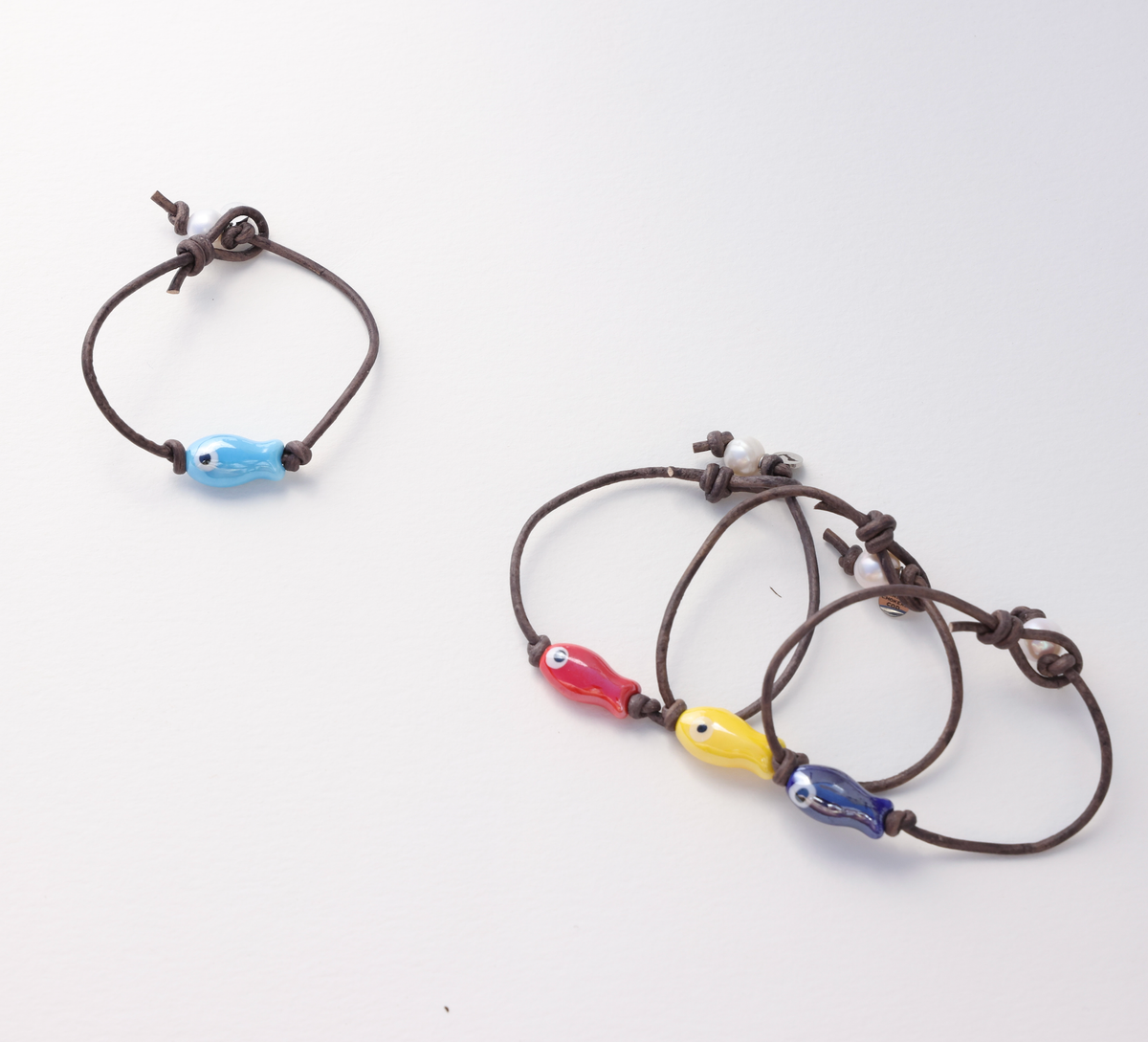 Sardine Fish Bracelet: Yellow / 7"