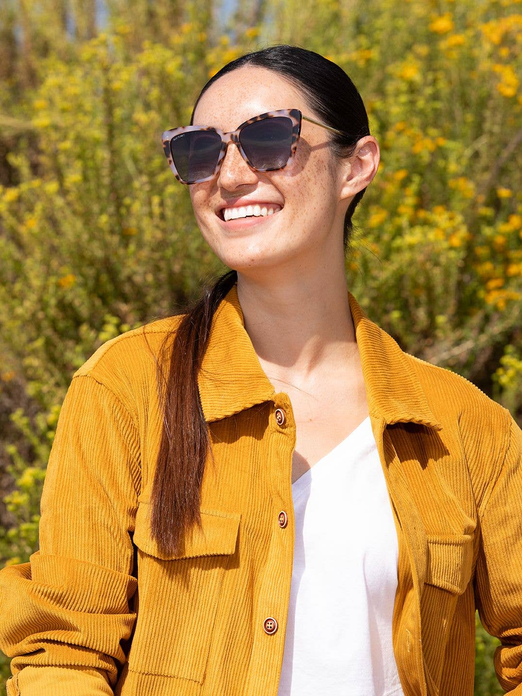 Sydnie - Ivory Tort/Gold- Polarized-Eco-Processed