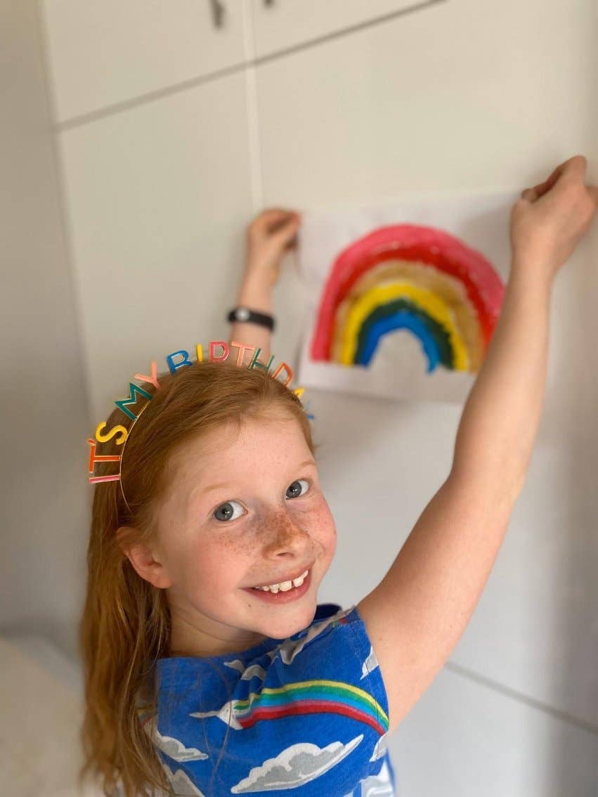 Rainbow 'It's My Birthday' Headband,