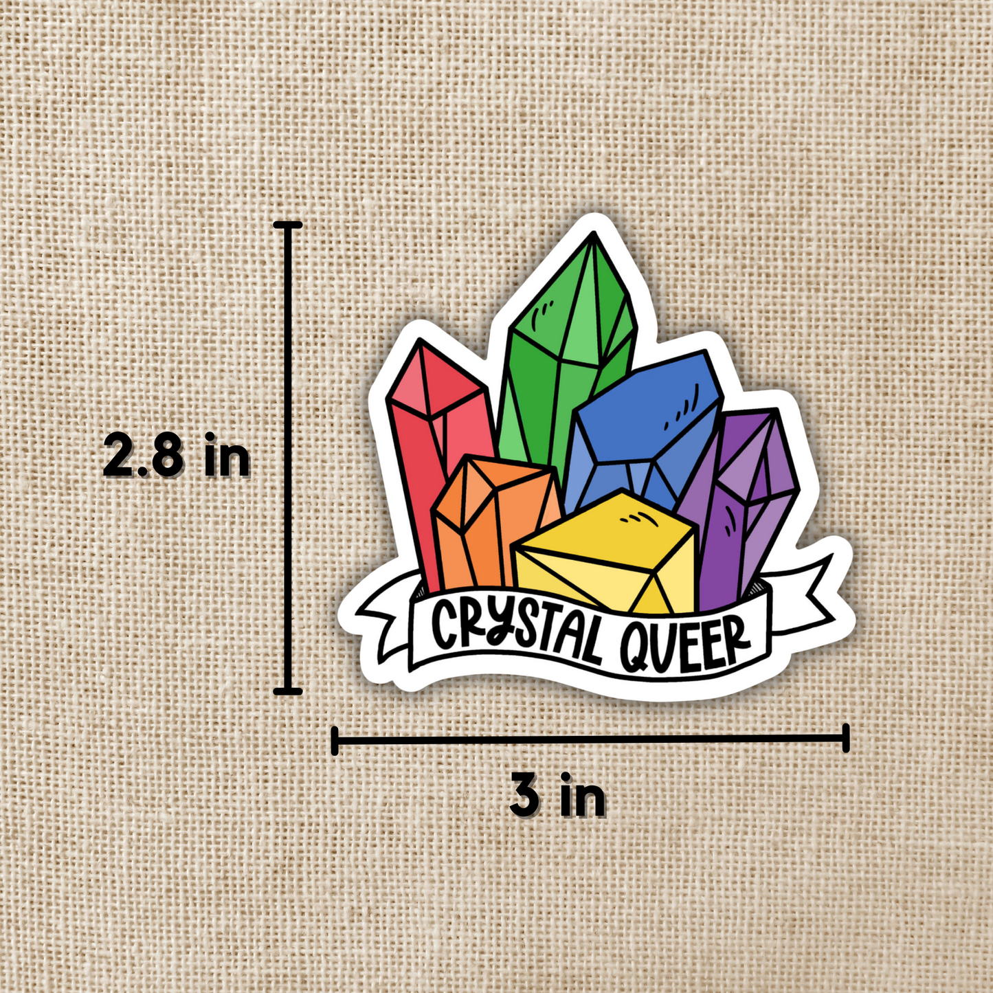 Crystal Queer Sticker