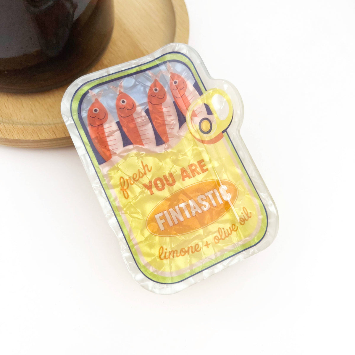 Funny Sardine Can Hair Claw Clip, Food Tin Hair Accessory